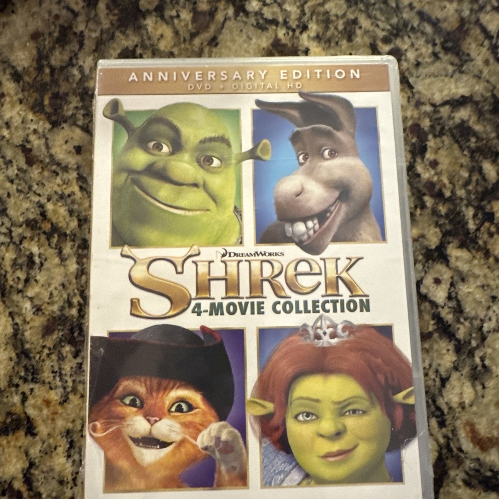 DreamWorks Shrek Brand New Sealed 4 DVD Movie Collection Anniverary Edition